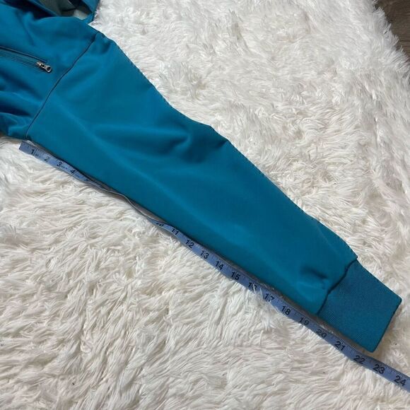 Burton Womens Jacket Size Large Spring Fall Lightweight Blue Full Zip Hooded - Picture 7 of 9